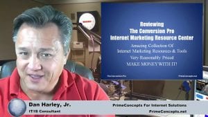 Tech Talk Episode #133 - Reviewing The Conversion Pros Internet Marketing Resource Center