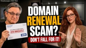 Don’t Fall for Domain Name Scams – Tech Talk with Dan Harley and Sophia